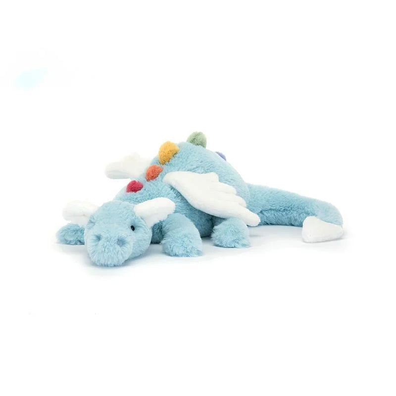 Authentic Jellycat Dragon Plush Toy 100% Original – Soft Pastel Stuffed Animal, Cute Kawaii Dragon Doll Gift for Kids & Collectors